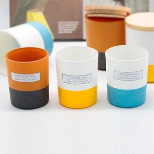 LANGXU Pot à bougie en verre, compatible lave-vaisselle, facile à nettoyer, réutilisable, vide, pour usage domestique quotidien, longue durée <span class=keywords><strong>de</strong></span> vie - Product Image 4