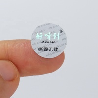 Impresión personalizada láser de alta calidad, pegatina redonda de Mascota, etiqueta de materia crudo, etiqueta void, protección