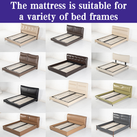 Matelas à ressorts ensachés de luxe léger pour la maison, taille King/Queen, housse en coton écologique, enroulé dans une boîte, usage hôtelier BN