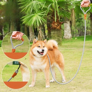 Correa de perro de nailon reflectante de lujo de 1,5 m, collares ecológicos para mascotas para caminar fácilmente, entrenamiento, poliéster ajustable a la moda - Product Image 3