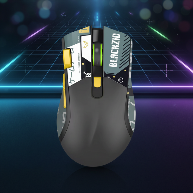 Dual-Mode Pro Ergonomic Gaming Mouse GD004 7D 4000 DPI RGB for Wired/USB & 2.4G Wireless PC Gaming with 500mAh Fast Charge