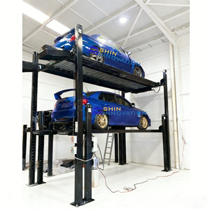 Elevador Hidráulico de Estacionamiento de 3 Niveles para 3 Autos con Apilador de Autos, Capacidad de Carga de 2700 kg + 3600 kg para Uso Doméstico - Product Image 3