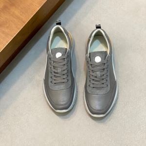 High-end design custom brand logo Unique leather style Fashionable and luxurious. Wear-resistant and cushioned running <b>shoes</b> - Product Image 1