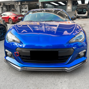 Amp Z Front <b>Lip</b> <b>Splitter</b> Chin Spoiler For Subaru Brz Zc6 2013 2016 Piano Black Carbon Fiber Texture Polished Finish - Product Image 1
