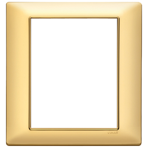 Vimar Matte Gold Wall <b>Plate</b> 18.5x2.2 Cm For <b>Switches</b> - Product Image 1