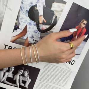 Dylam Wholesale 925 Silver Tennis Chain Bezel Sterling Cz <b>Adjustable</b> Rose Gold Solid Mounting Extremely Stylish Women <b>Bracelet</b> - Product Image 5