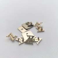 Clous métalliques électroplaqués, rivets personnalisés avec logo, rivets en alliage de zinc, boutons 26L pour vêtements, sacs, artisanat du cuir