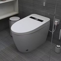 Toilettes électriques intelligentes montées au sol, toilettes automatiques, cuvette, chasse automatique, capteur de pied, toilettes intelligentes