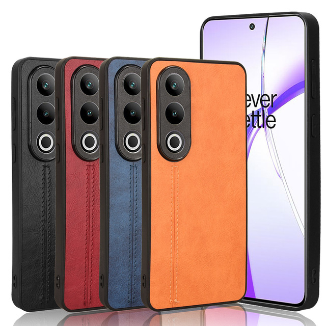 Lightweight Cowhide Pattern PU Leather Case Protective Back Cover Cell Phone Case for OnePlus ACE 3V 5G