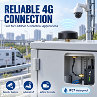 Antenne externe 4G LTE à fixation par vis 700-2700 MHz 5-6 dBi IP67 Câble RG174 SMA Mâle pour passerelle IoT