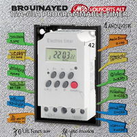 Interruptor de Control de Tiempo Inteligente Programable Diario/Semanal de 7 Días, 15A 30A 63A, para Uso Doméstico e Industrial, Alimentado por Batería, con Retardo de 2 Segundos, Automático