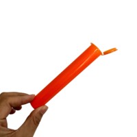 Tube en plastique coloré de 85 mm résistant aux enfants, tube à presser conique avec bouchon pop et autocollant personnalisé