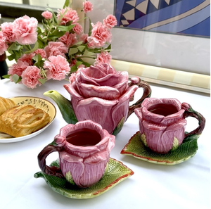 Customized Exquisite Luxurious Bone China European Style Afternoon <b>Tea</b> <b>Set</b> Eco-Friendly Dishwasher Safe Includes Rose Design Cup - Product Image 3