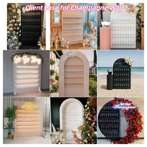 LEDA Présentoir mural de champagne en gros pour mariages et événements, idéal pour la décoration de fêtes et de mariages - Product Image 6