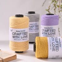 100% Cotton Hand Knitting Yarn Eco-Friendly Combed Dyed Fancy Moisture-Absorbent Anti-Pilling Ring Spun 32s/16ply Hollow
