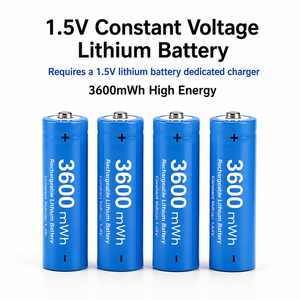Batteria al Litio <span class=keywords><strong>AA</strong></span> Ricaricabile USB-C 3600mWh 1.5V a Tensione Costante Adatta per Strumenti Elettronici, Fotocamere, Torce - Product Image 5
