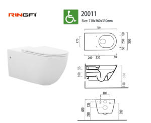 Inodoro para colgar en la <span class=keywords><strong>pared</strong></span>, cuidado médico, sanitario, inservible, inodoro para colgar en la <span class=keywords><strong>pared</strong></span>, cuidado para ancianos, baño, cuidado del envejecimiento, inodoro para hospital - Product Image 4