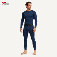 Ensemble de sous-vêtements thermiques pour homme TIMETEX, doublure polaire, manches longues, couche de base athlétique pour l'hiver, respirant, pour les sports par temps froid