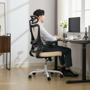 Eco Beauty moderna Executive sedia da ufficio girevole con altezza regolabile in tessuto resistente confortevole <span class=keywords><strong>per</strong></span> alleviare il dolore lombare - Product Image 1