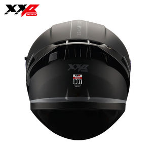 Casques de moto intégraux en ABS noir mat, nouveau spoiler large, visière transparente, boucle à dégagement rapide, XXP Warr DOT, garantie de 6 mois - Product Image 2