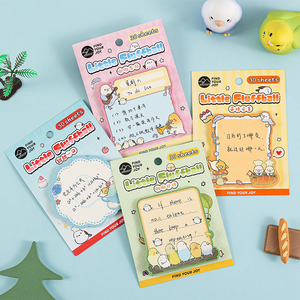 Bloc de Notas Adhesivas con Forma de Animales de la Serie Little Fluffball, Diseño Original con Pegamento en la Parte Posterior para Decoración del Hogar y la Oficina - Product Image 4