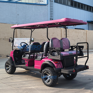 Voiture de golf électrique professionnelle 60V rose multifonctionnelle tout-terrain 6 places - Product Image 3