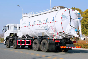 Dongfeng 8x4 Professional Industrial <b>Dust</b> Suction Truck 28Cubic Vacuum Pressure Conveying Truck For Factory Cleaning - Product Image 4
