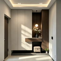 Meuble de rangement modulaire écologique avec tiroirs pour chaussures, idéal pour l'entrée de la maison ou le couloir d'un condo urbain