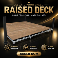 Système de base modulaire en acier ZAM pour structure de plancher, ignifuge et étanche, grille de sous-plancher sans soudure pour plateforme de terrasse surélevée