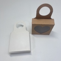 Boîte pliable en papier kraft recyclable de qualité alimentaire avec fenêtre, options de pelliculage mat et brillant