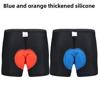 Shorts de cyclisme pour hommes avec coussinet en silicone épaissi, cordon de serrage, couleur unie, absorbant la transpiration, pour VTT, direct usine