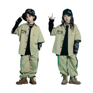 <span class=keywords><strong>Ropa</strong></span> Urbana Kpop <span class=keywords><strong>para</strong></span> Niños y Adolescentes, <span class=keywords><strong>Ropa</strong></span> Hip Hop, Camisa Caqui, Pantalones Cargo Jogger <span class=keywords><strong>para</strong></span> Niñas y Niños, Disfraz de Baile Jazz, <span class=keywords><strong>Ropa</strong></span> <span class=keywords><strong>para</strong></span> Espectáculos - Product Image 5
