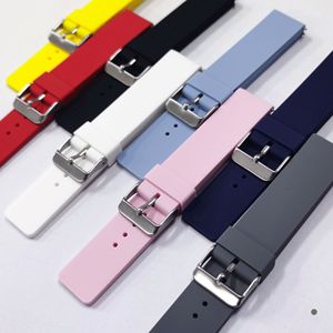 Correa de Reloj de Silicona con Hebilla Plateada Universal de 20 mm para <span class=keywords><strong>Samsung</strong></span> Galaxy <span class=keywords><strong>Watch</strong></span> Gear Sport <span class=keywords><strong>Active</strong></span> S2 <span class=keywords><strong>2</strong></span> 3 4 Classic 40 mm 41 mm - Product Image 1