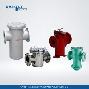 Filtro de agua Carter tipo Y con malla, hierro dúctil WCB, acero inoxidable 304/316/316L, brida RF, FF, para líquidos/vapor, ANSI/DIN/API - Product Image 1
