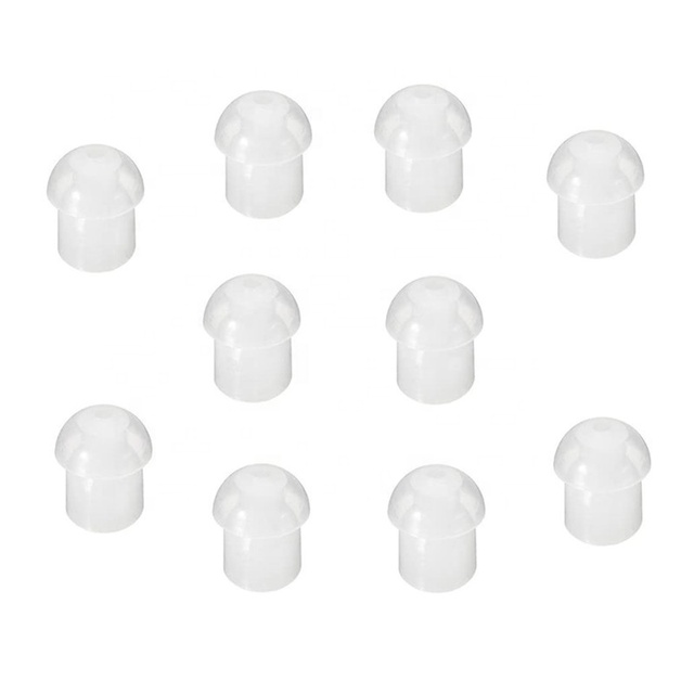 Clear Replacement Mushroom Eartip Earbud for Acoustic Tube Earphone Changeable Parts for Two Way Radio