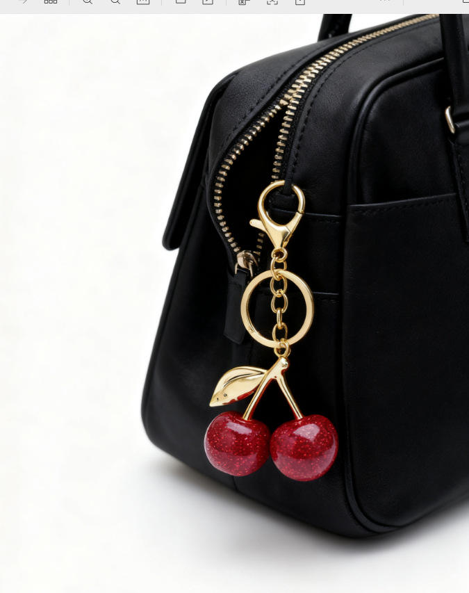 พวงกุญแจรูปกุ้งล็อบสเตอร์ (สีแดงเชอร์รี่)