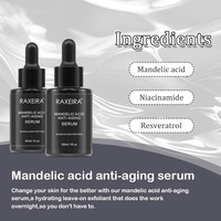 Sérum Anti-âge acide mandélique éliminant les rides Niacinamide sérum visage soins de la peau pour éclaircir le sérum Anti-âge Anti-âge