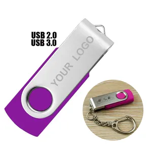 Metal Usb Stick USKY Custom LOGO Metal Pendrive USB 2.0 3.0 Stick 1GB 2GB 4GB 8GB 16GB 32GB 64GB 128GB Wholesale USB Flash Drive Usb Stick 3.0