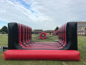 Jeu gonflable interactif de labyrinthe à l'élastique, jeu gonflable de labyrinthe à l'élastique de 24ft X 16ft, jeu gonflable de toile <span class=keywords><strong>d</strong></span>'<span class=keywords><strong>araignée</strong></span> gonflable - Product Image 4