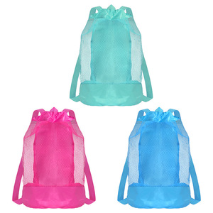 Zaino in Rete Monocolore con Coulisse <span class=keywords><strong>e</strong></span> Fondo Rinforzato per Uso Intensivo a <span class=keywords><strong>Spiaggia</strong></span> <span class=keywords><strong>e</strong></span> Piscina - Product Image 6