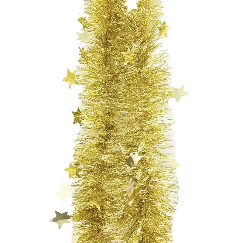 EAGLEGIFTS 2024 Wholesale Foil star Tinsel Garland for Christmas and other Festival Decoration