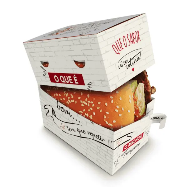 Scatola di hamburger di carta strappa all'ingrosso per uso alimentare personalizzata il tuo Logo e il diverso tipo di scatola