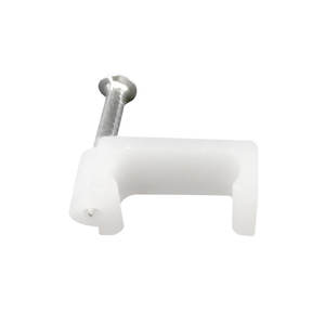 Buena calidad, accesorios de cableado eléctrico de 6mm, Clip de clavo plano blanco, <span class=keywords><strong>Cable</strong></span> de <span class=keywords><strong>pared</strong></span> de plástico cuadrado, Clips de <span class=keywords><strong>Cable</strong></span>, grapa de <span class=keywords><strong>Cable</strong></span> - Product Image 6