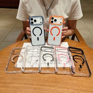 กรอบกันชน TPE สองสีฝาหลังโทรศัพท์มือถือสำหรับ <span class=keywords><strong>iPhone</strong></span> 17 Pro Max 17 Air 17เคสโทรศัพท์แม่เหล็กใสสำหรับ <span class=keywords><strong>iPhone</strong></span> - Product Image 4