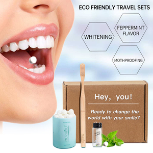 Etiqueta privada Orgánica Vegana <span class=keywords><strong>Natural</strong></span> Menta <span class=keywords><strong>Carbón</strong></span> Aloe Vera Respetuoso con el medio ambiente Dientes brillantes Blanqueamiento Pasta de dientes <span class=keywords><strong>Pastillas</strong></span> - Product Image 2