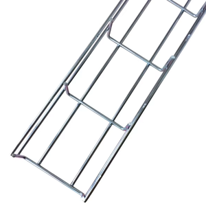 รางเคเบิลลวดตาข่ายเหล็กกล้าคาร์บอนแบบยุโรป รูสี่เหลี่ยมแบบเจาะรู ระบายความร้อนได้ดี ยืดหยุ่น ผลิตตามสั่ง - Product Image 1