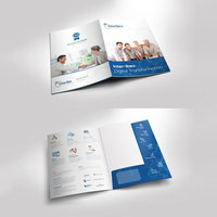 Impresión de Folletos Trípticos Personalizados para Empresas, Transformación Digital, Carpeta con Perfil de la Empresa, Folleto de Marketing Corporativo