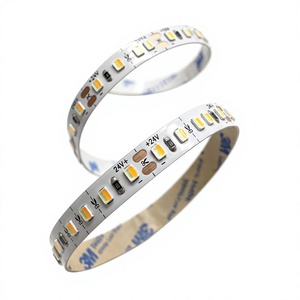 Tira de Luz LED de Bajo Voltaje de 24V, Color Dorado y Azul Hielo, Regulable, Doble Color, 2000K-10000K Ajustable, para Exhibición de Joyería y Vitrinas de Vino - Product Image 1