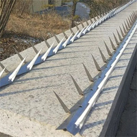 Pointes de sécurité en acier galvanisé pour murs, en forme de dents de requin, pour clôtures de sécurité en métal, pointes murales en forme d'étoile