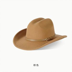 Western Retro Cowboy <b>Hat</b> Women New Arrival Ethnic Jazz Style Cowboy <b>Hat</b> with Belt - Product Image 6